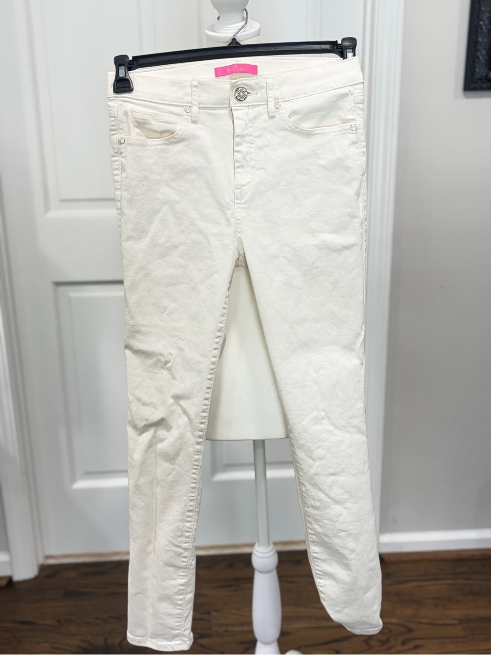 Lilly Pulitzer Cream Skinny Jeans